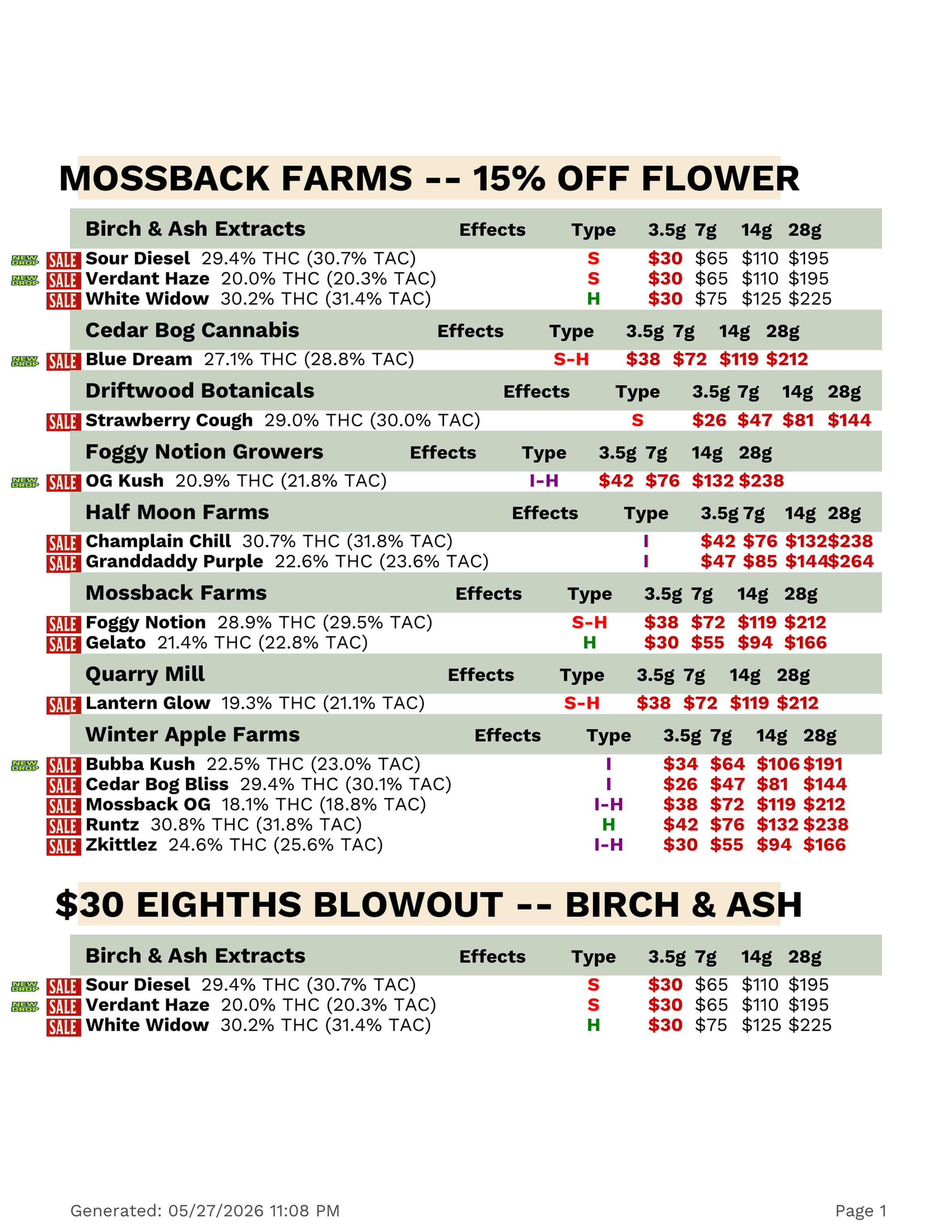 Discount flyer page 1